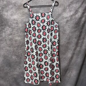 Gudrun Sjoden Afrodite Organic Cotton Woven Dress Size S Sunburst Print A-Line